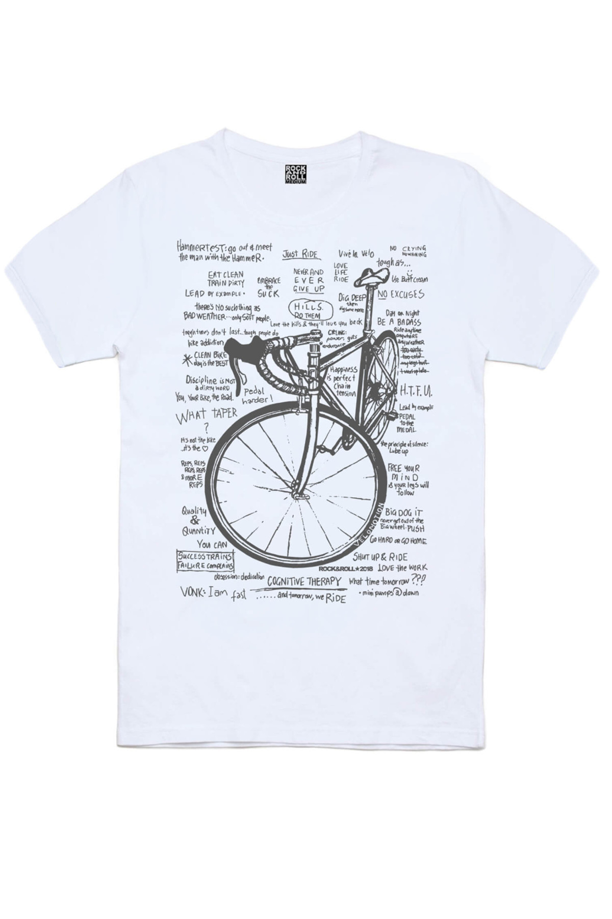 Abisiklet, Yarış Bisikleti Yazılar Beyaz Erkek Tişört 2'li Eko Paket