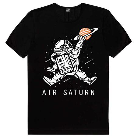 Rock & Roll - Astro Smaç Siyah Kısa Kollu Erkek T-shirt