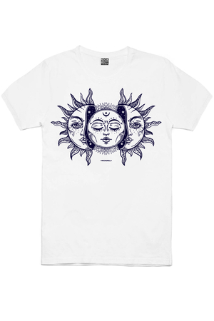 Ay Güneş Beyaz, Biz Ayrılamayız Kadın 2'li Eko Paket T-shirt - Thumbnail