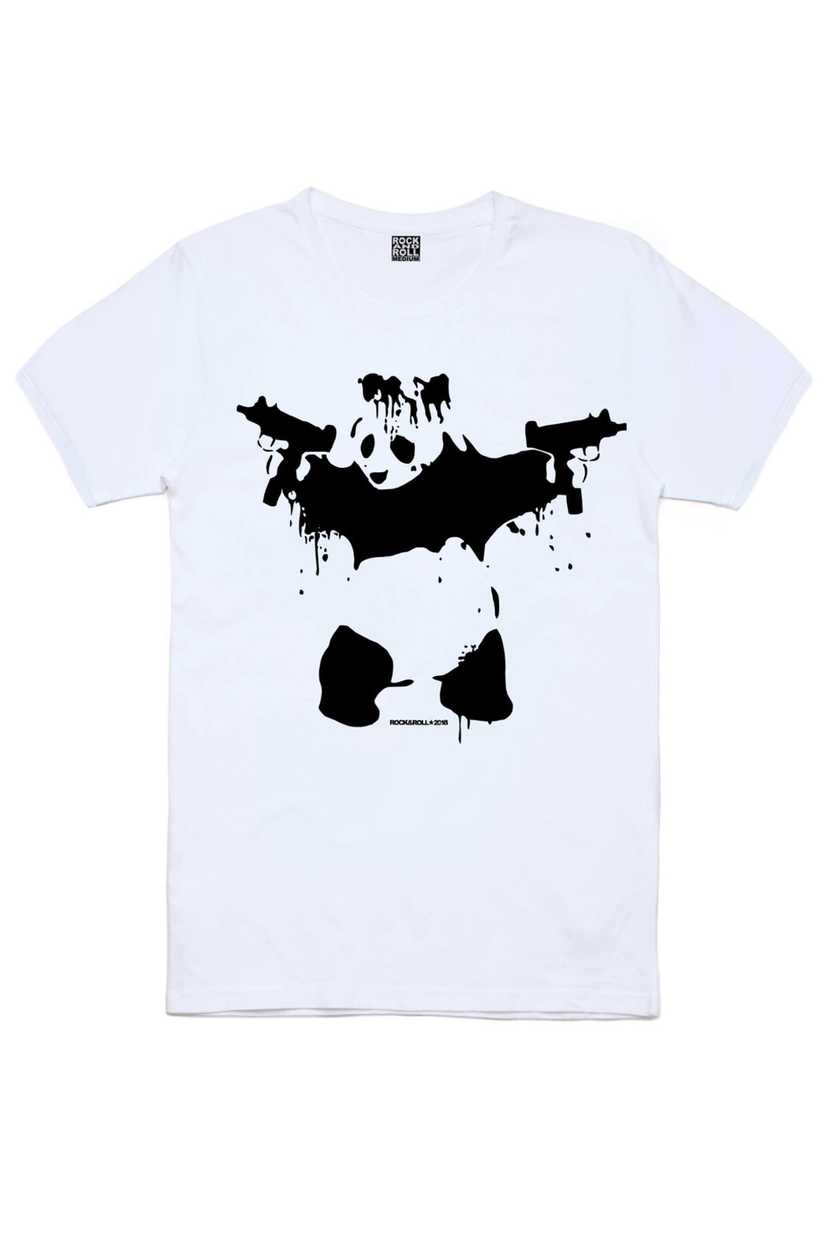 Bandanalı Panda, Satürnde Panda, Uzi Tabancalı Panda Erkek 3'lü Eko Paket T-shirt