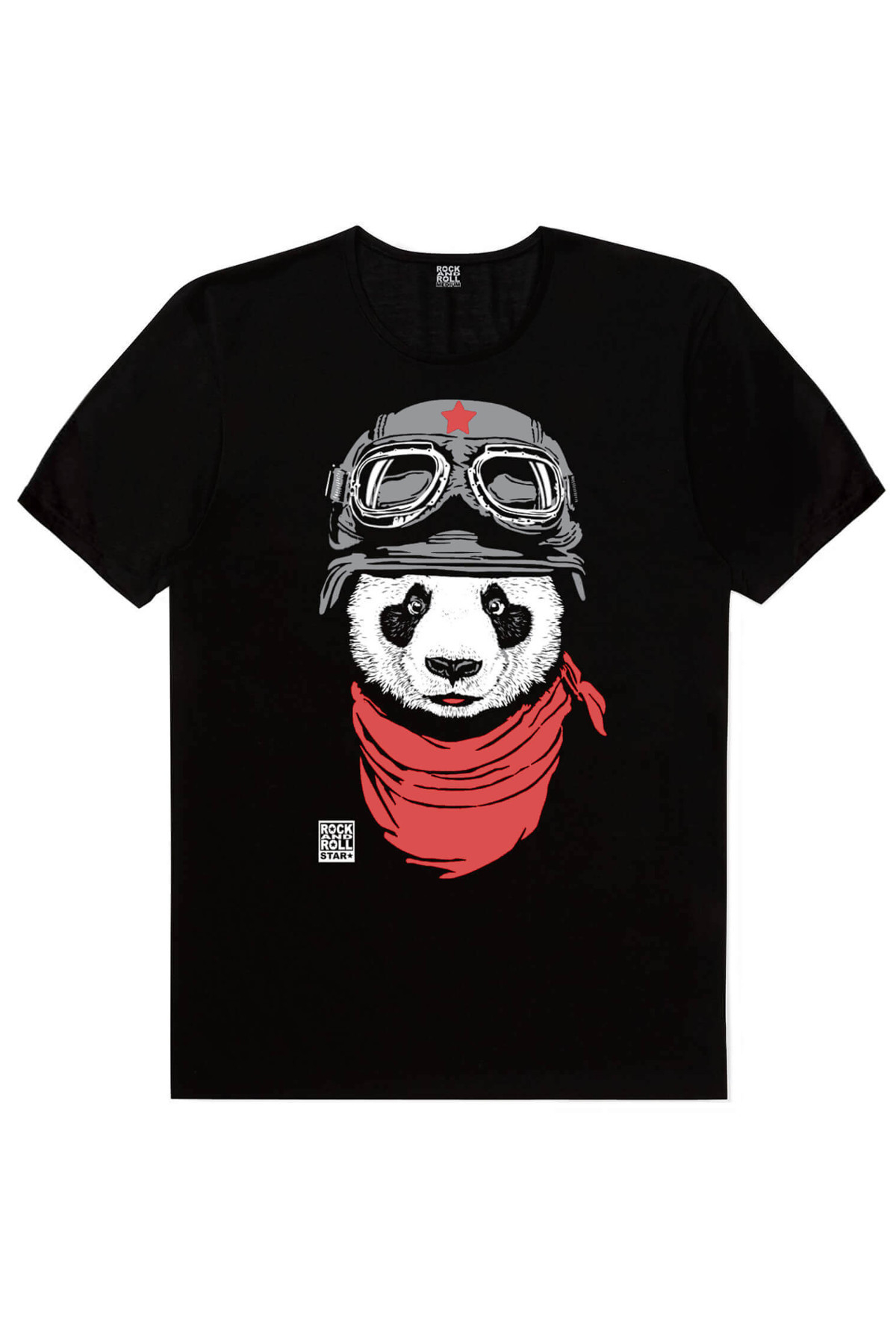 Bandanalı Panda, Satürnde Panda, Uzi Tabancalı Panda Erkek 3'lü Eko Paket T-shirt