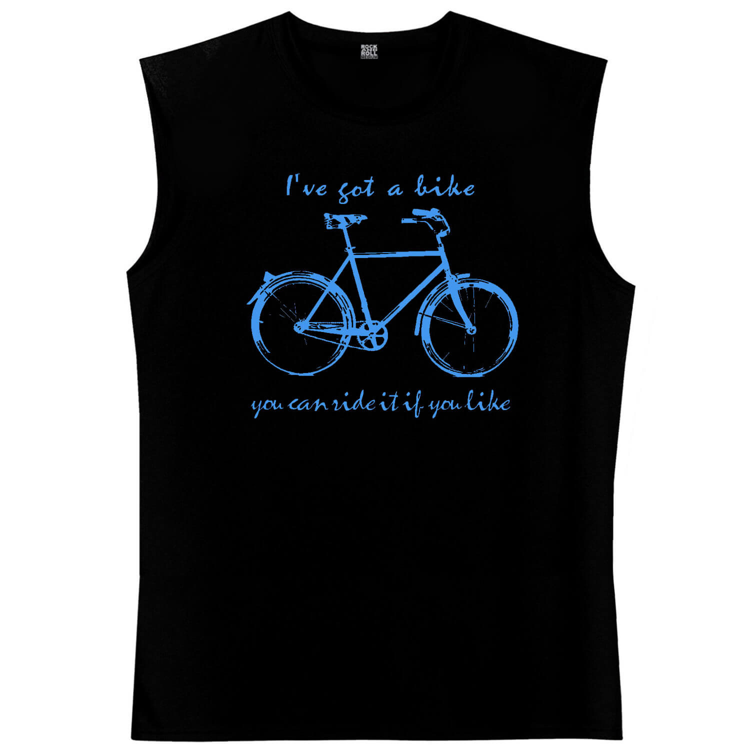 Benim Bisikletim Kesik Kol | Kolsuz Siyah Tişört | Atlet