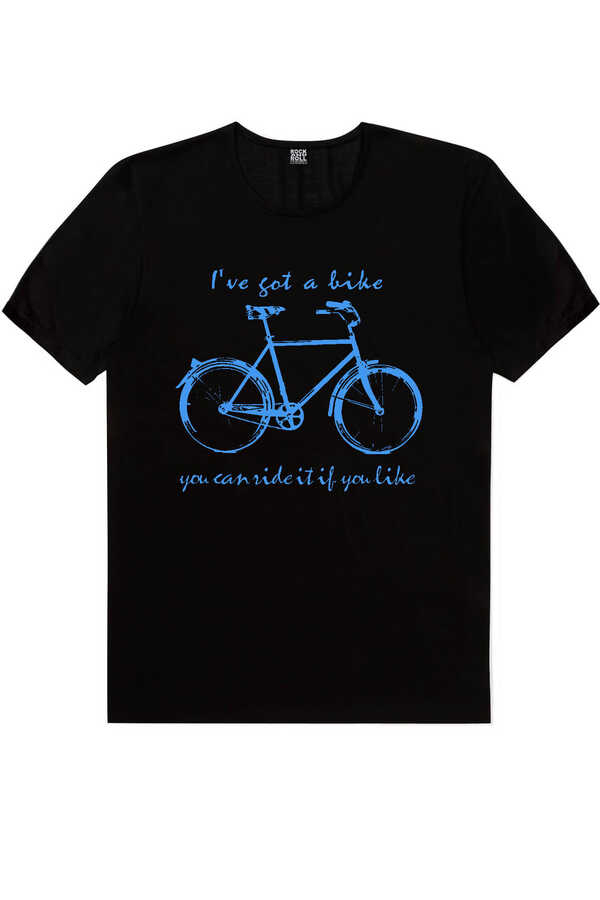 Benim Bisikletim Kısa Kollu Siyah Erkek Tişört