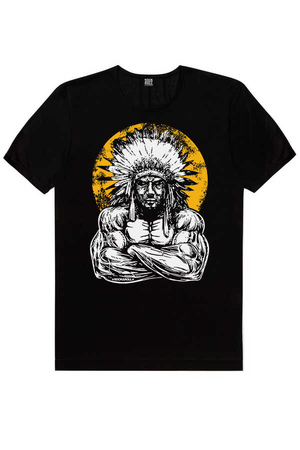 Büyük Şef Kısa Kollu Siyah Erkek T-shirt - Thumbnail