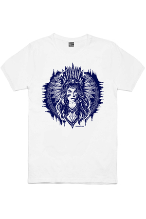 Büyük Şef, Kızılderili Kız Beyaz, Göklerin Kartalı Erkek 3'lü Eko Paket T-shirt - Thumbnail