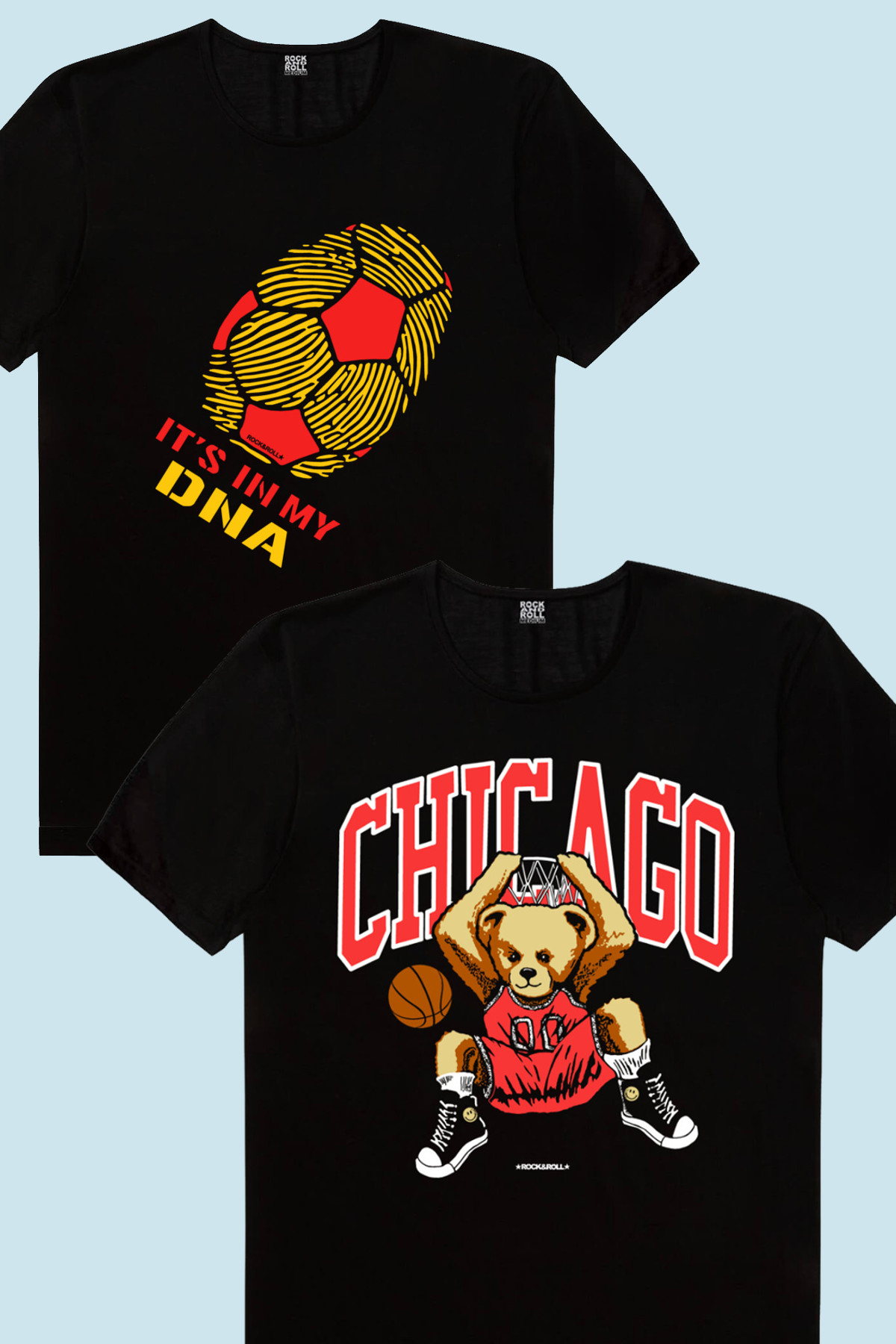 Chicago Basket, Renklerim Aslan Çocuk Tişört 2'li Eko Paket