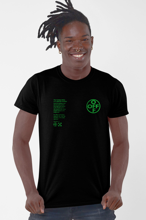 Dairede Off Siyah Kısa Kollu Erkek T-shirt - Thumbnail