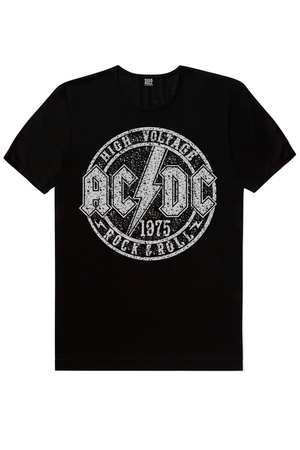 Dairede ACDC Siyah, Melek Nirvana Beyaz, Geometrik Geyik Erkek 3'lü Eko Paket T-shirt - Thumbnail