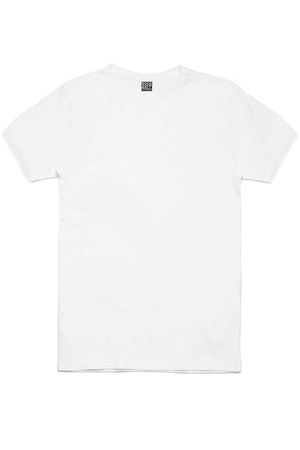 Düz, Baskısız Beyaz Erkek 3'lü Eko Paket Tshirt - Thumbnail