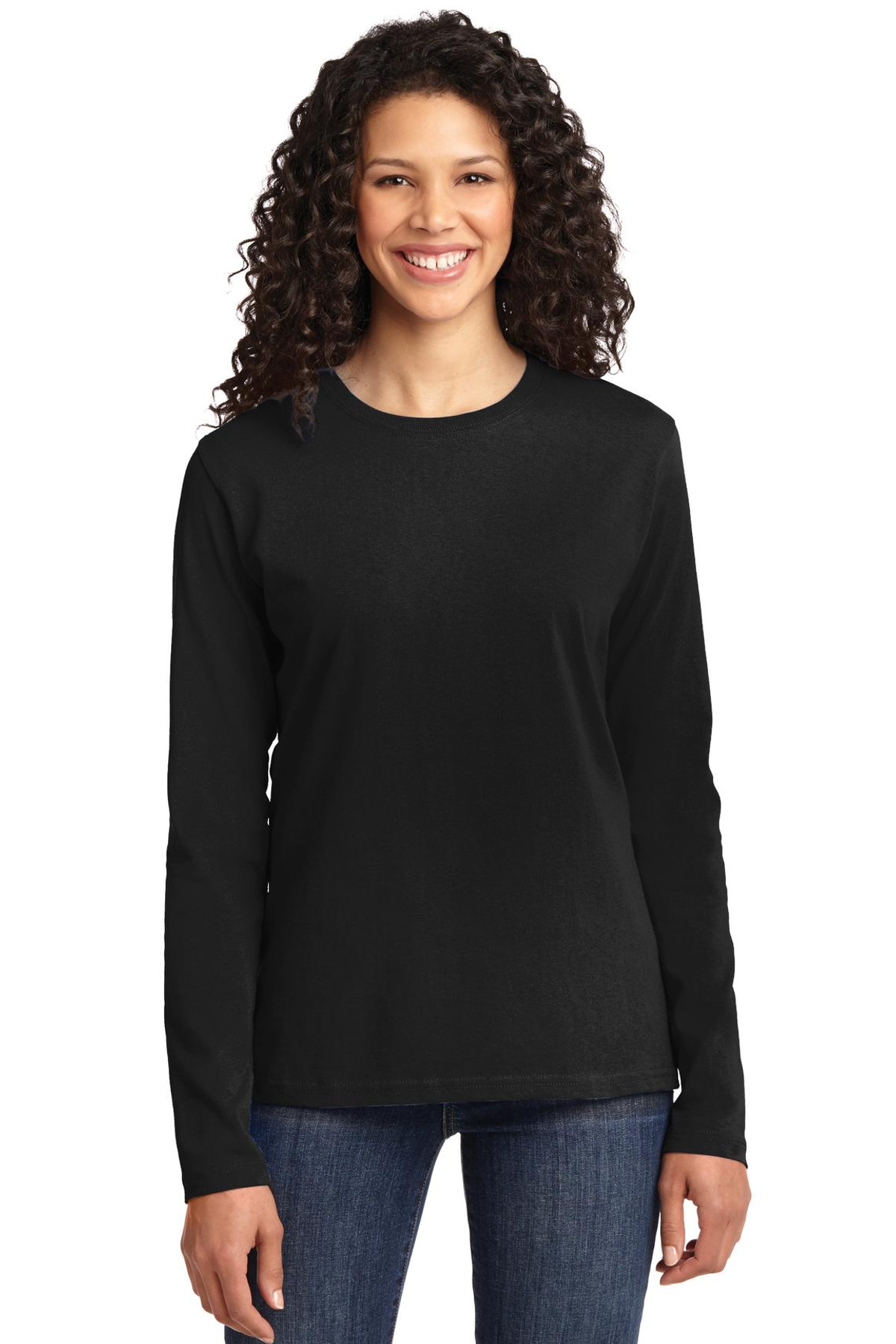 Düz, Baskısız Siyah Uzun Kollu Kadın T-shirt 2'li Eko Paket