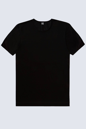 Düz Siyah Çocuk Tişört 2'li Eko Paket - Thumbnail