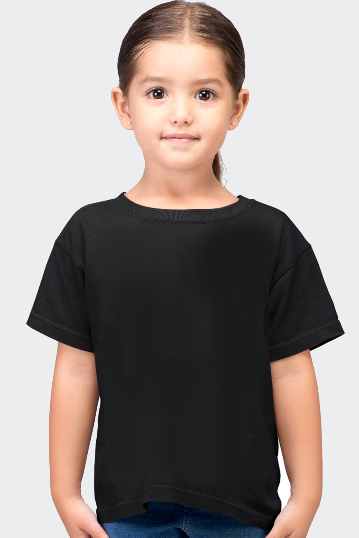Düz Siyah Çocuk Tişört 2'li Eko Paket