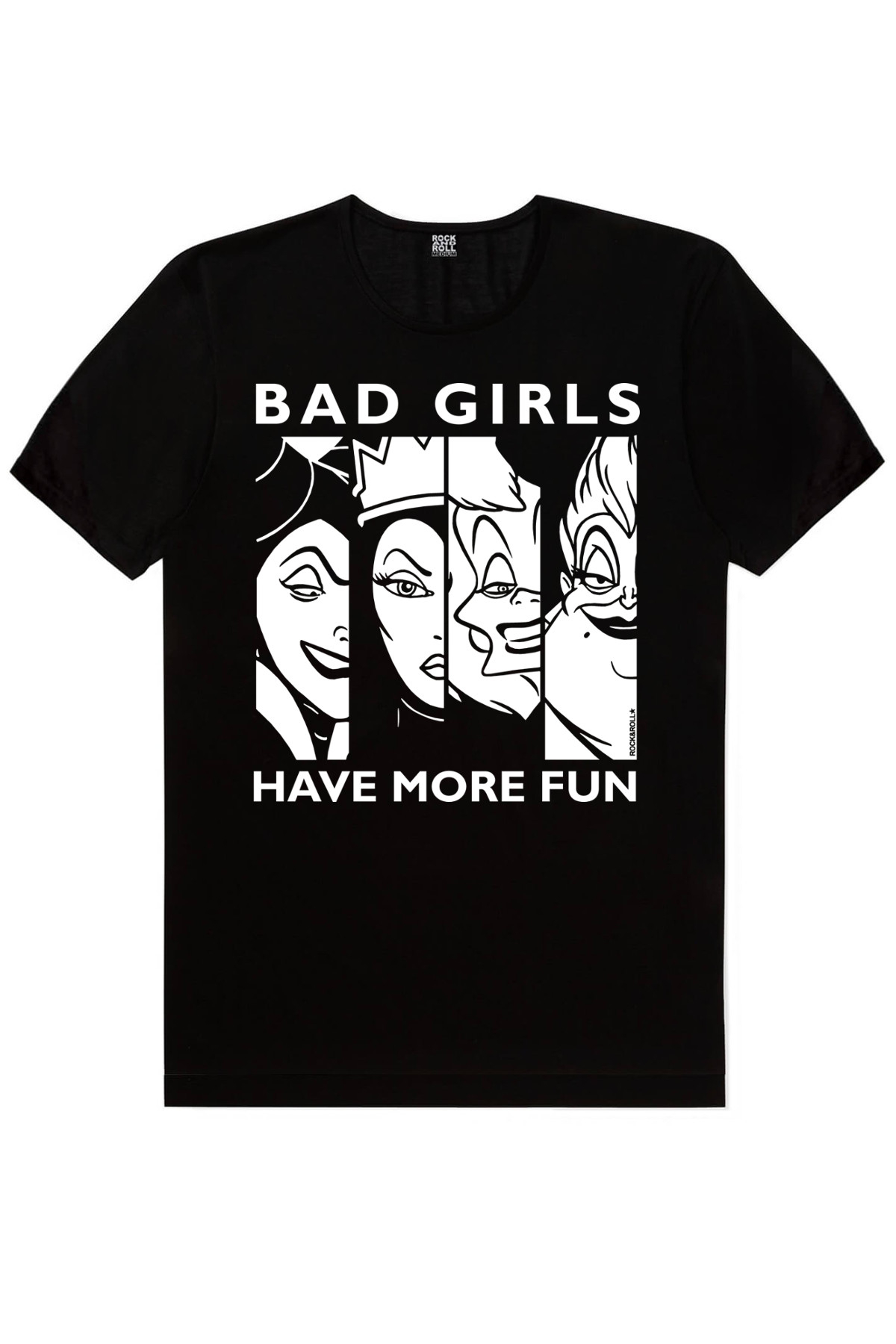 Eğlenceli Kadınlar Siyah Kısa Kollu Kadın T-shirt