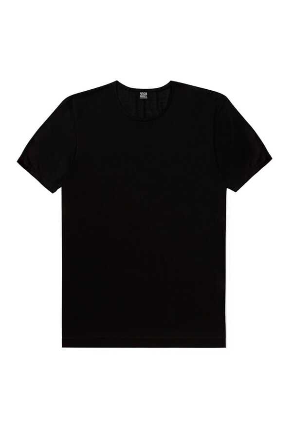 Düz, Baskısız Siyah, Beyaz T-shirt Erkek 2'li Eko Paket