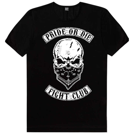 Rock & Roll - Bandanalı Kurukafa Kısa Kollu Siyah Erkek T-shirt