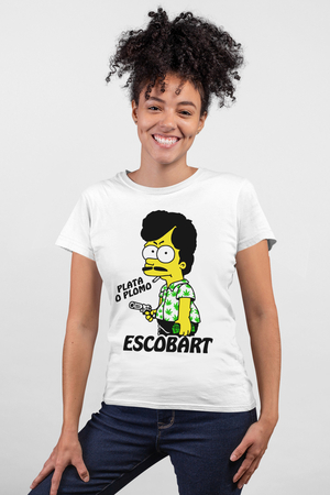  - Escobart Beyaz Kısa Kollu Kadın T-shirt