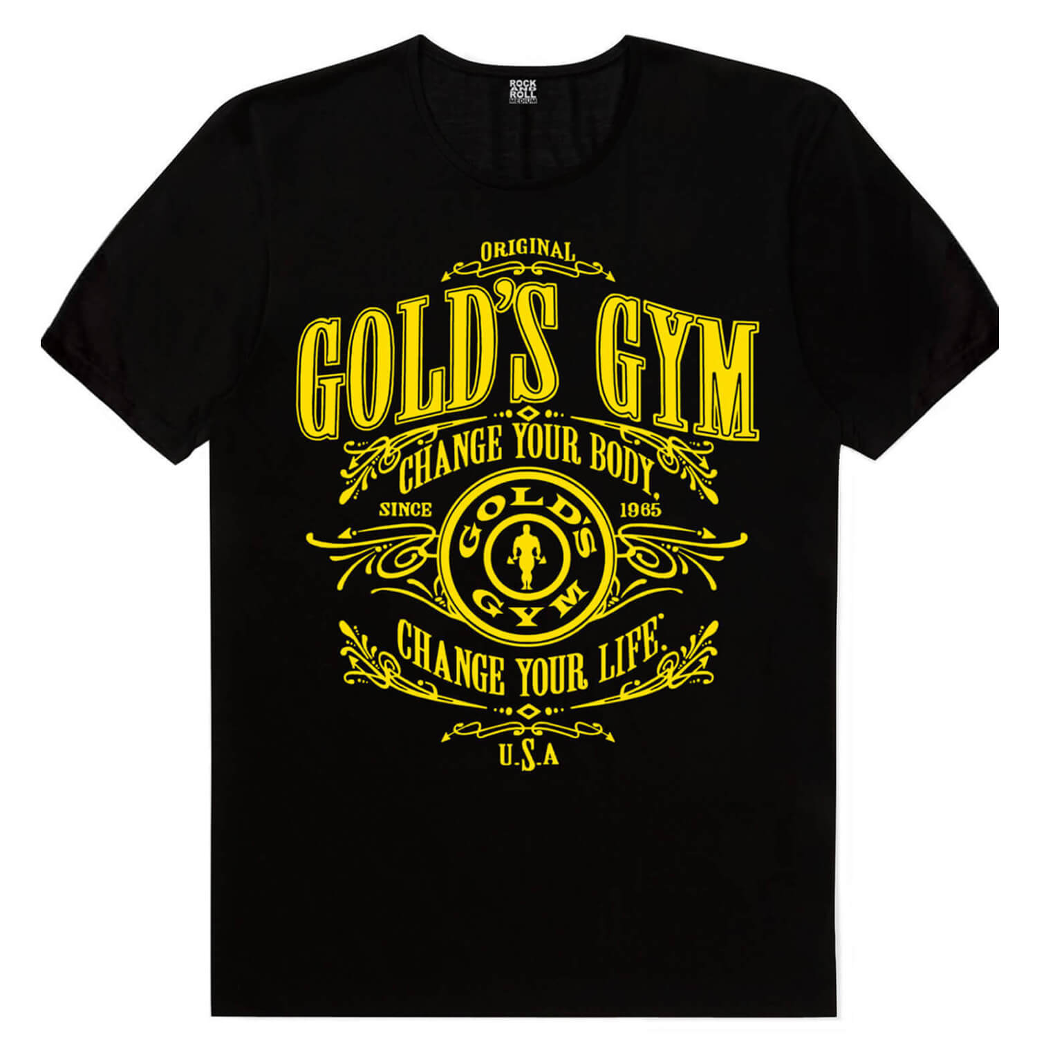 Golds Gym, Gorilla Gym, Boks Kulübü Beyaz Erkek 3'lü Eko Fitness Paket T-shirt