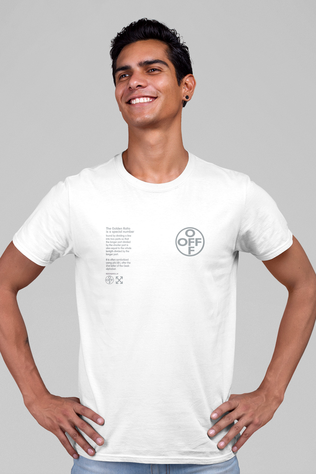 Dairede Off Beyaz Kısa Kollu Erkek T-shirt