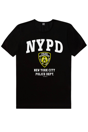 NYPD Siyah Kısa Kollu Erkek T-shirt - Thumbnail