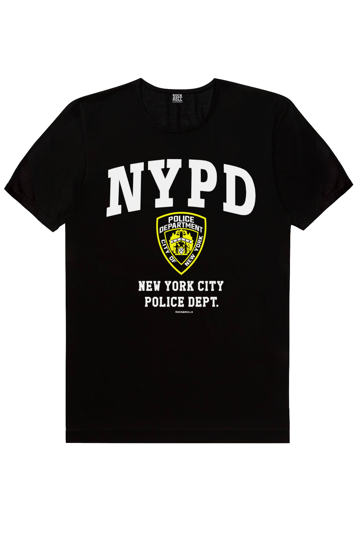 NYPD Siyah Kısa Kollu Erkek T-shirt