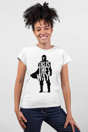 Rock & Roll - Bana Güven Beyaz Kısa Kollu Kadın T-shirt