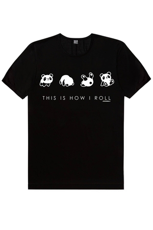 Kasklı Kedi, Meraklı, Panda Taklası Kadın 3'lü Eko Paket T-shirt - Thumbnail