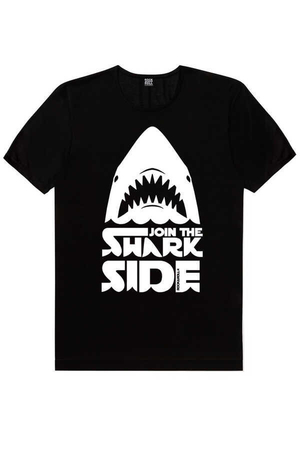 Rock & Roll - Köpekbalığı Savaşları Siyah Kısa Kollu Erkek T-shirt