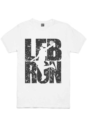 Rock & Roll - Lebron Yazı Kısa Kollu Beyaz Tişört