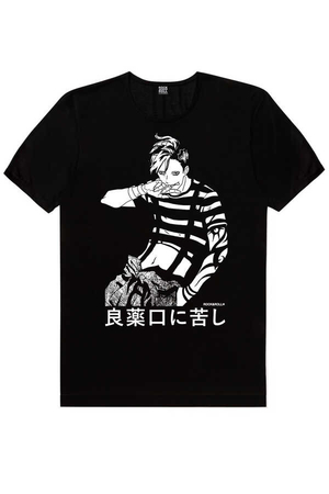  - Manga Boy Kısa Kollu Siyah Erkek T-shirt