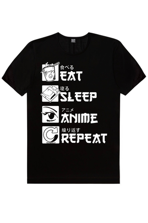 Manga Boy, Mavi Saçlı Kahraman, Hep Anime Erkek 3'lü Eko Paket T-shirt - Thumbnail