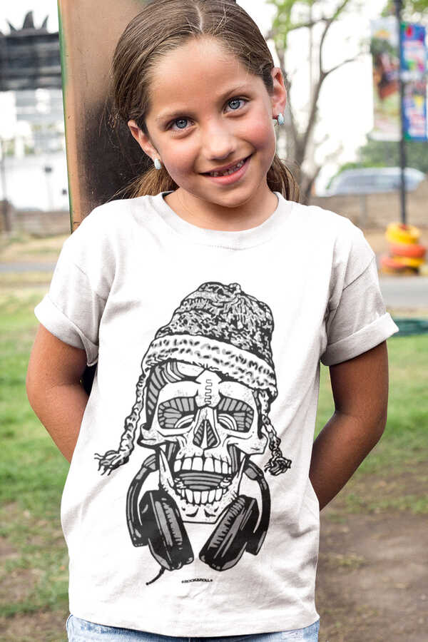 Nepalli Kurukafa Kısa Kollu Beyaz Çocuk Tişört