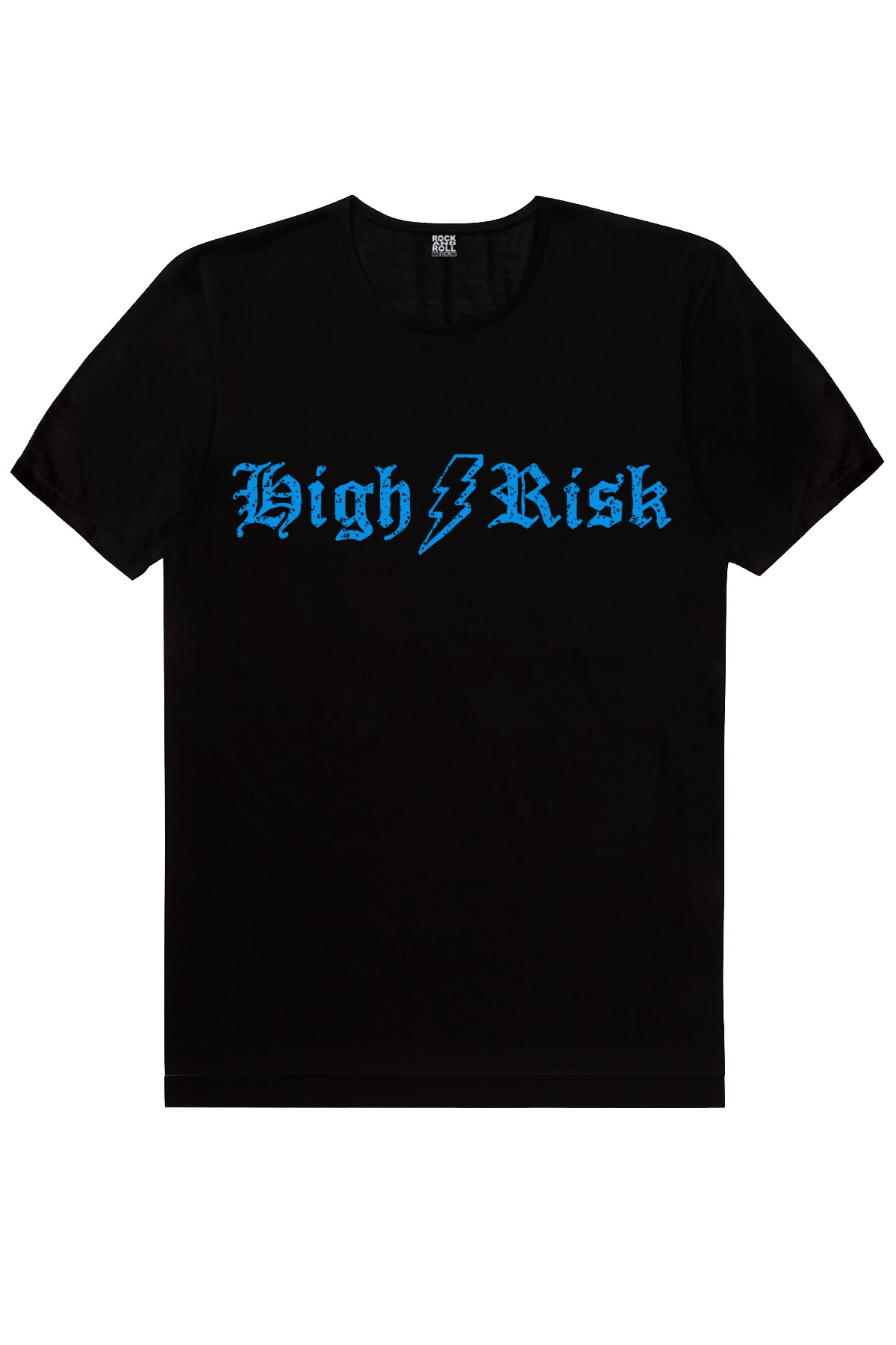Yüksek Risk Siyah Kısa Kollu Erkek T-shirt
