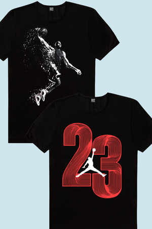 Rock & Roll - Pro Smaç, Yirmi Üç Siyah Çocuk Tişört 2'li Eko Paket