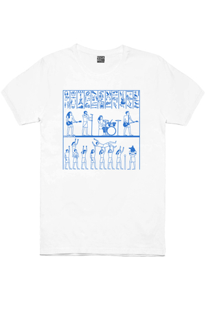 Firavun Rock Beyaz Kısa Kollu Erkek T-shirt - Thumbnail