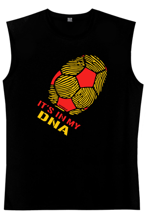 Renklerim Aslan Siyah Kesik Kol | Kolsuz Erkek T-shirt | Atlet - Thumbnail