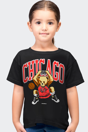 Robot Ayı, Chicago Basket Çocuk Tişört 2'li Eko Paket - Thumbnail