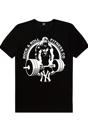 Şimşek Spor Siyah, Gorilla Gym Erkek Tişört 2'li Eko Paket - Thumbnail