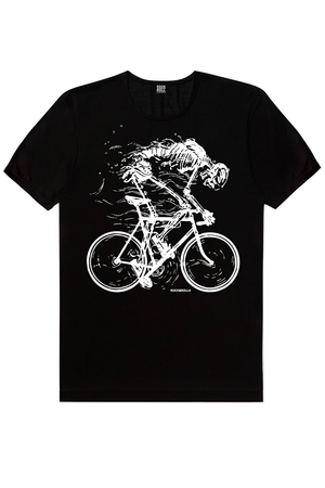 Bisikletli Astronot, Daha Hızlı Erkek 2'li Eko Paket T-Shirt - Thumbnail