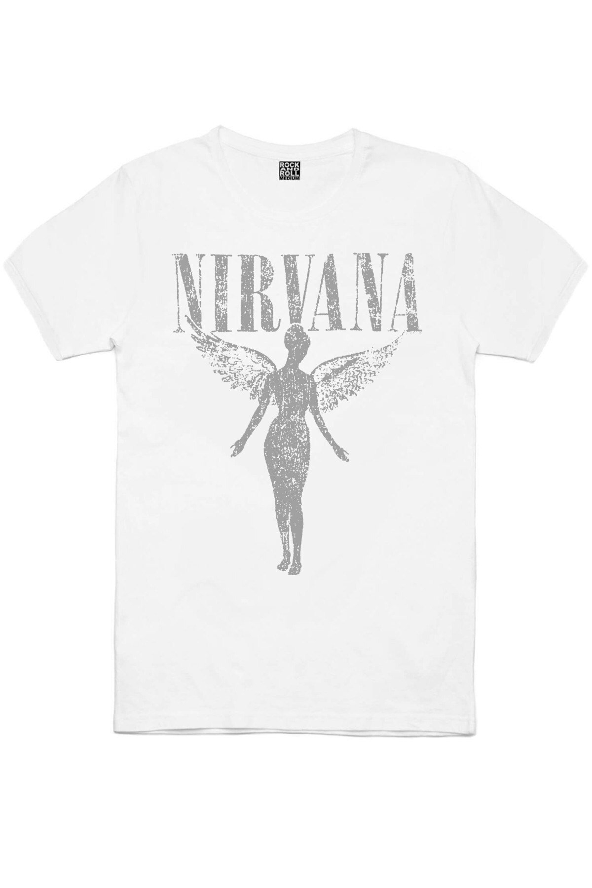 Siyah Dairede ACDC, Geometrik Geyik, Beyaz Melek Nirvana Kadın 3'lü Eko Paket T-shirt