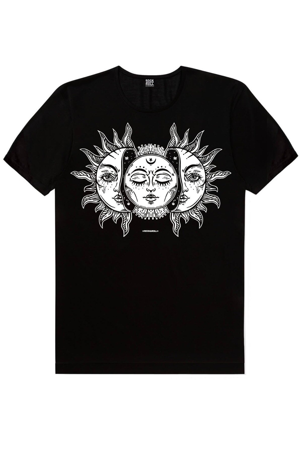 Güneş Sistemi, Biz Ayrılamayız, Ay Güneş Siyah Kadın 3'lü Eko Paket T-Shirt