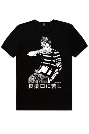 Siyah Manga Boy, Hep Anime Erkek 2'li Eko Paket T-shirt - Thumbnail