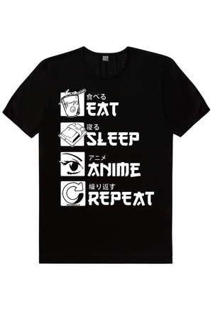 Mavi Saçlı Kahraman, Hep Anime Erkek 2'li Eko Paket T-shirt - Thumbnail