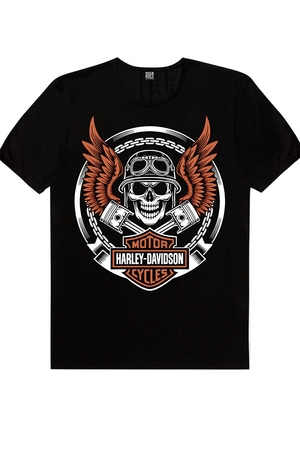 Motorcu Kurukafa, Kızgın Kartal Erkek 2'li Eko Paket T-Shirt - Thumbnail