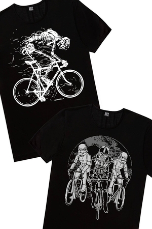  - Yıldız Bisikletçileri, Daha Hızlı Erkek 2'li Eko Paket T-Shirt