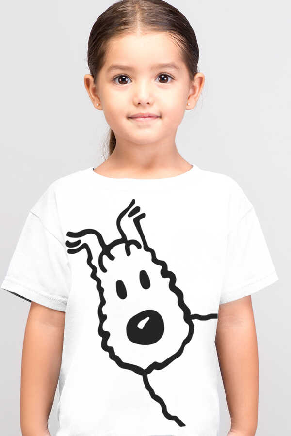 Snowy Kısa Kollu Beyaz Çocuk T-shirt