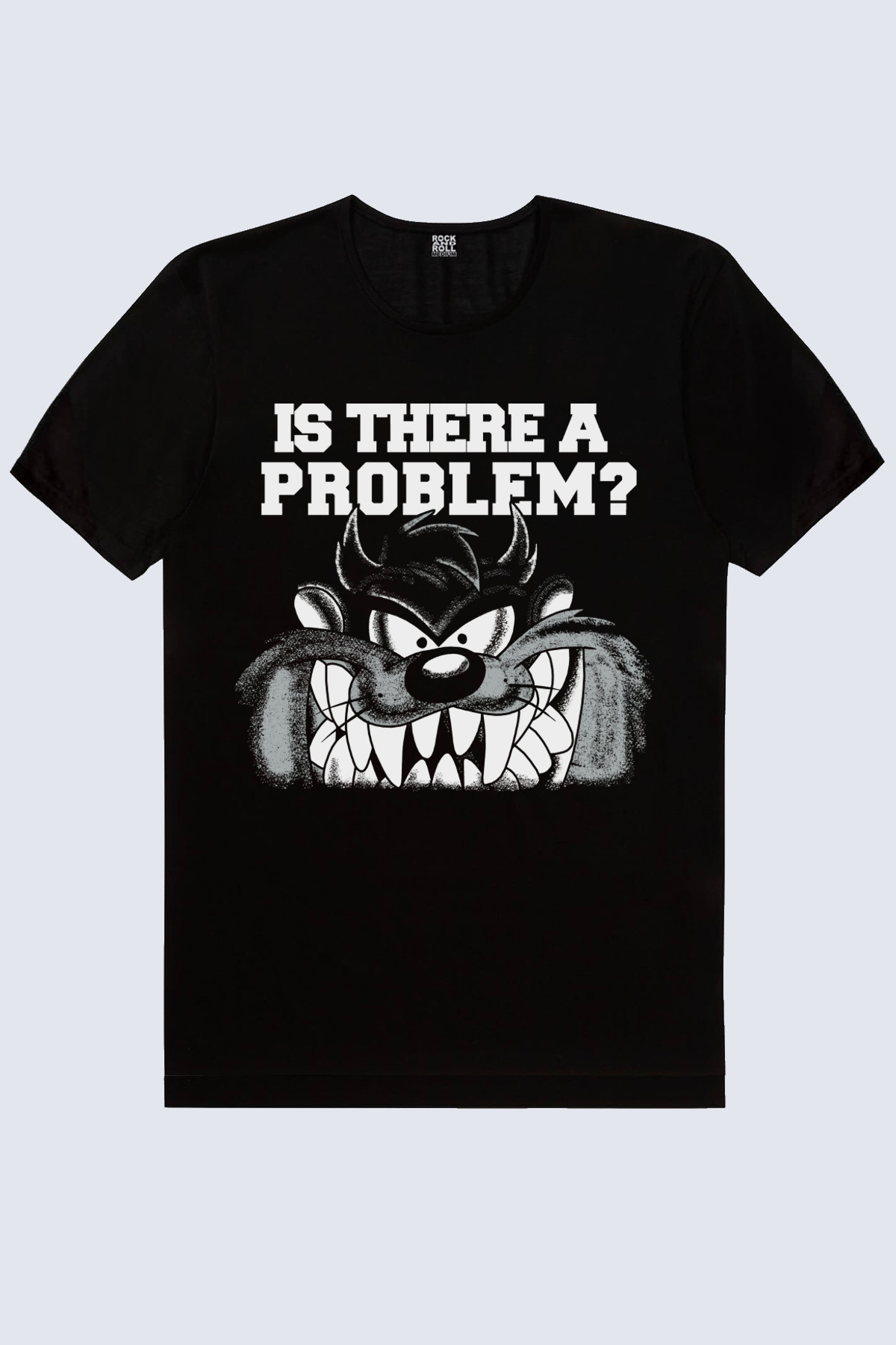  Taz Problem Siyah Kısa Kollu Erkek T-shirt