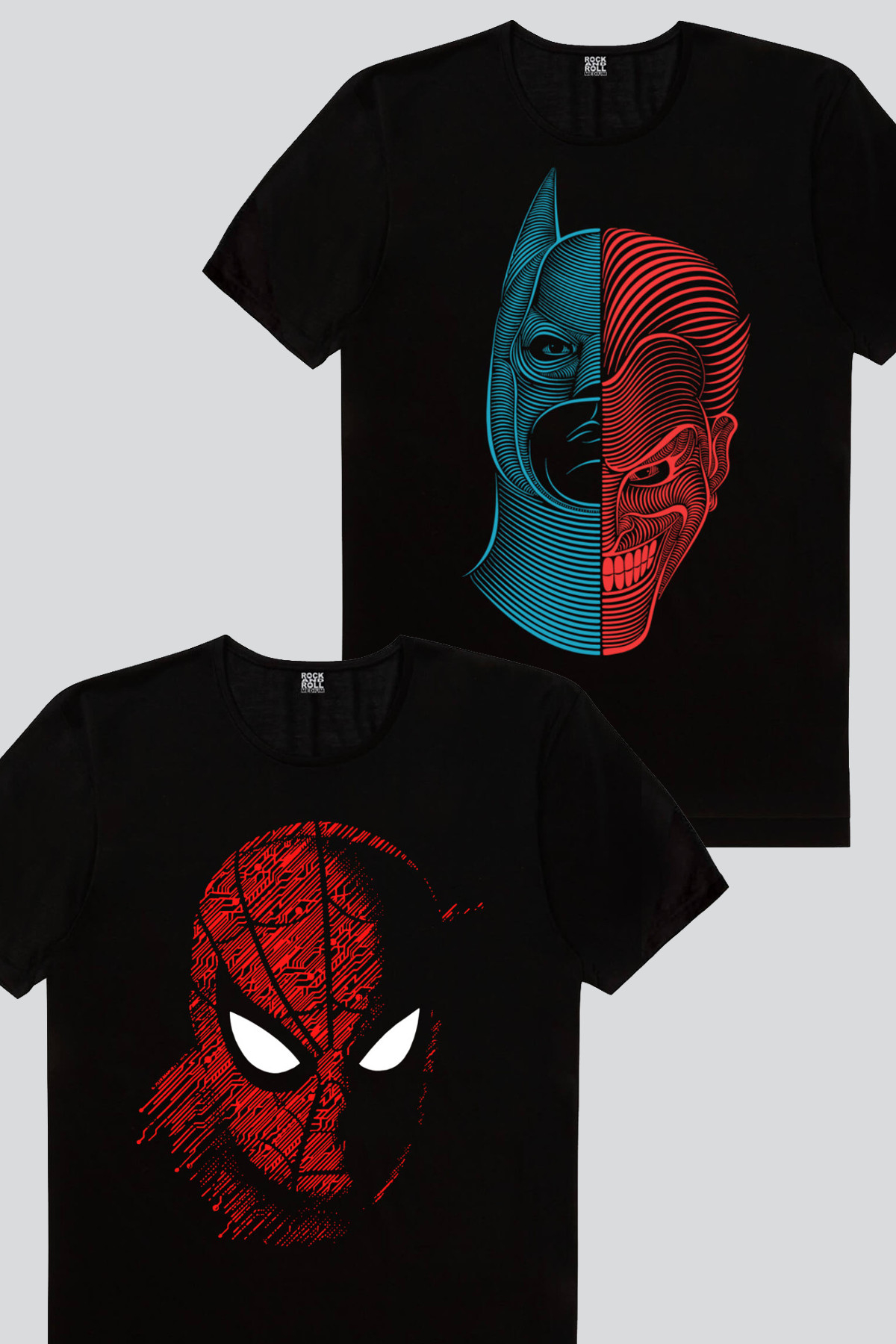 Yarım Kahraman, Dijital Örümcek Erkek Tişört 2'li Eko Paket