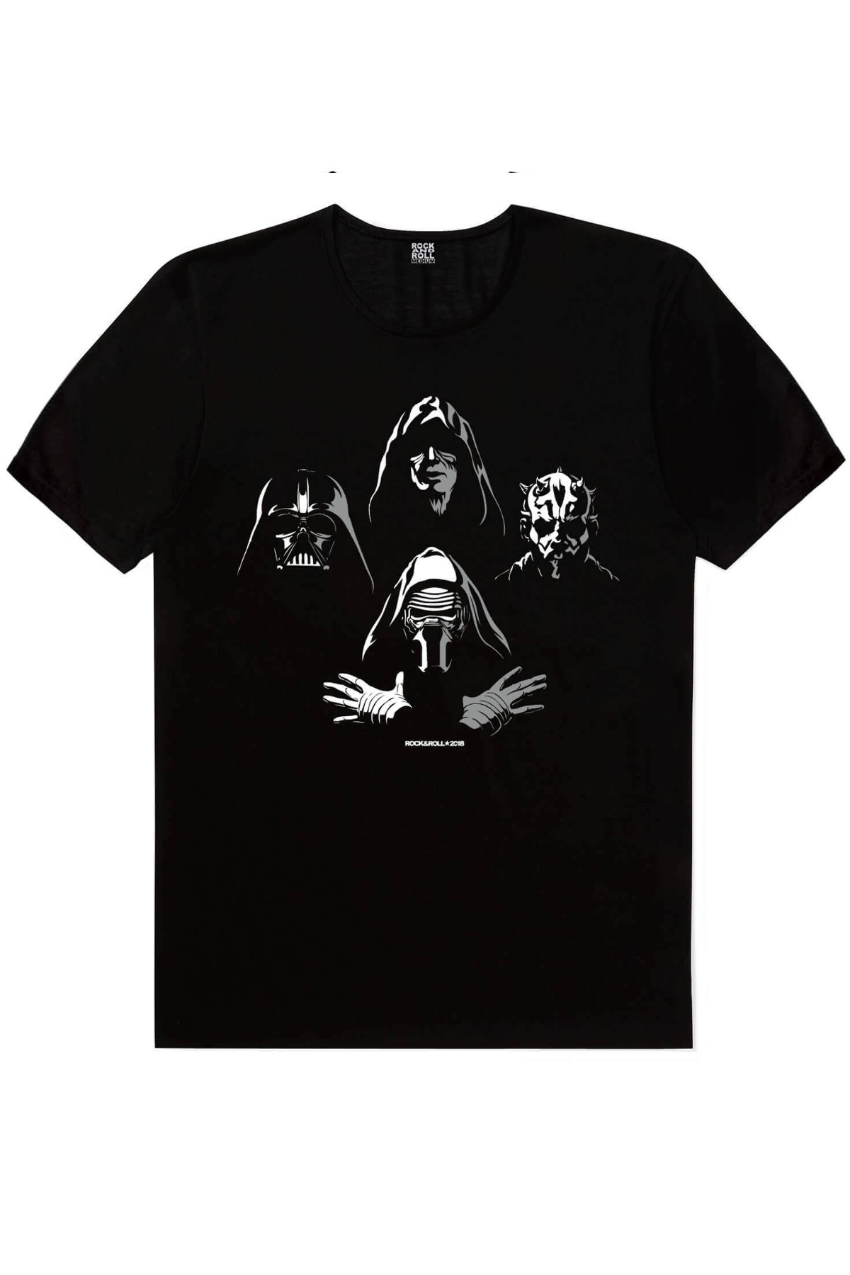Yıldız Bisikletçileri, Rocker Darth Vader, Dört Kafa Yıldız Savaşları Erkek 3'lü Eko Paket T-shirt