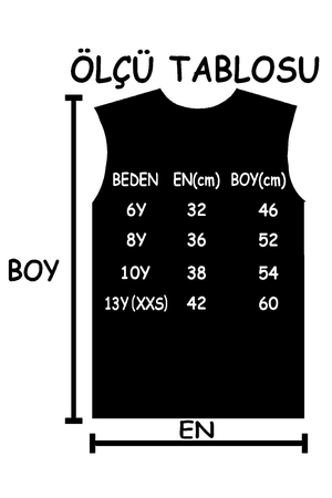 Yirmi Üç Siyah Kesik Kol | Kolsuz Çocuk T-shirt | Atlet - Thumbnail